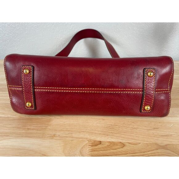 Dooney & Bourke Women's Florentine Red Cassidy Hobo Shoulder Bag - Picture 4 of 13